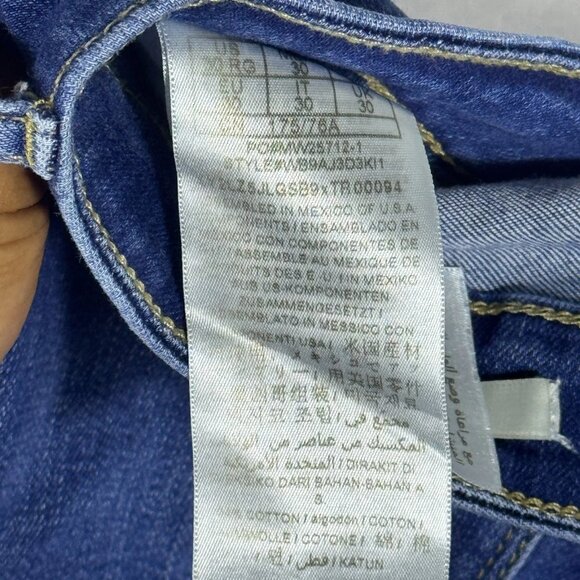 Guess Women's Sexy Curve Skinny Jeans Blue Denim Stretch Mid-Rise Logo 30 RG - Picture 16 of 16